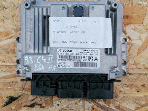Calculator motor Citroen C4 II 1.6 diesel an 2010-2020, cod 9675682180