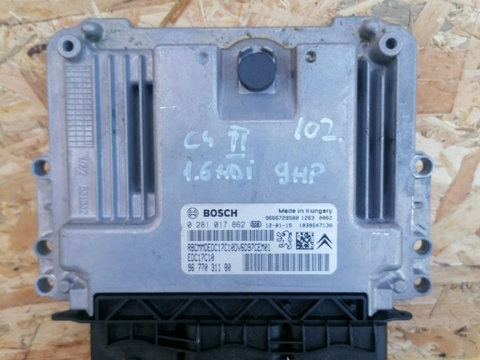 Calculator motor Citroen C4 II 1.6 diesel an 2010-2020, cod 9677031180