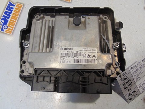 Calculator motor cu codul 0281019820 pentru Peugeot 207, 1.6HDI