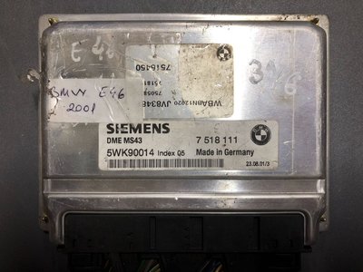 Calculator motor E46 2001 5WK90014