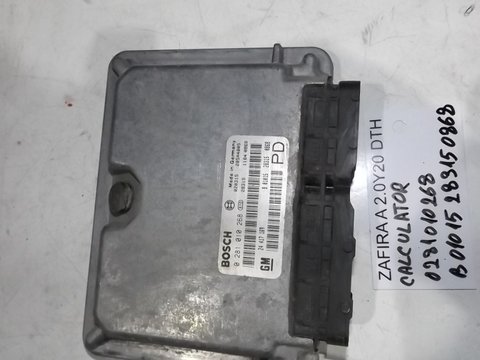 CALCULATOR MOTOR ECU 0281010268 Opel Zafira A, 2002, 2.0 dti Y20DTH