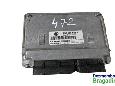 Calculator motor ECU 03D906032A Skoda Fabia 6Y [1999 - 2004] Hatchback 5-usi 1.2 MT (54 hp)