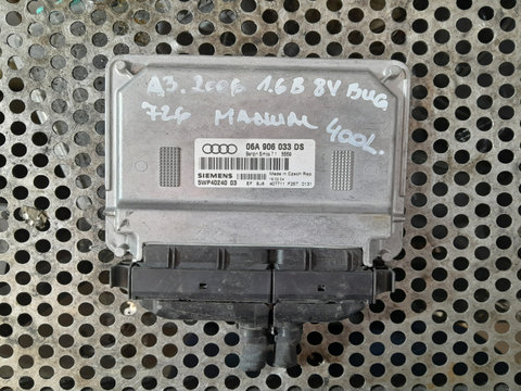 Calculator motor ECU 06A906033DS Audi A3 8P/8PA [facelift] [2004 - 2008] Hatchback 3-usi 1.6 MT (102 hp)