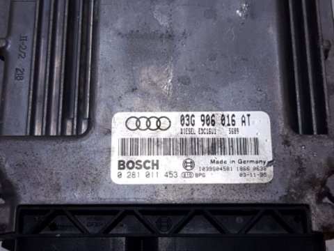 Calculator Motor ECU Audi A3 8P 2.0TDI BKD 2003 - 2012 Cod Piesa : 03G 906 016 AT / 03G906016AT