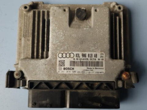 Calculator motor ECU Audi A3 8P Facelift 2009 - 2012 2.0 Tdi CFF Cod : 0281016306 03L906018AB