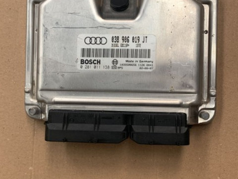 Calculator Motor ECU Audi A4 b6 A6 1.9 TDI 131CP AVF 038906019JT 0281011138 BOSCH