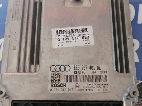 Calculator motor ECU Audi A4 B7 8E0907401 AL 2004-2009