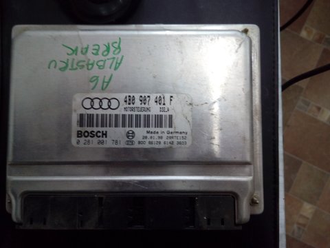 Calculator motor ecu Audi A6 2.5 tdi 2001,COD: 4b0907401f , 0281001781,MOTOR:AKN