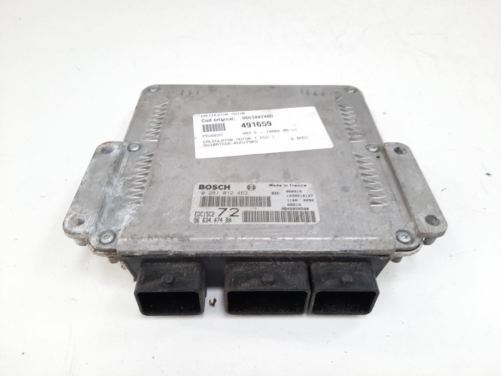 Calculator motor ECU Bosch, cod 9663447480, Citroen C8, 2.0 HDI, RHM (idi:491659)