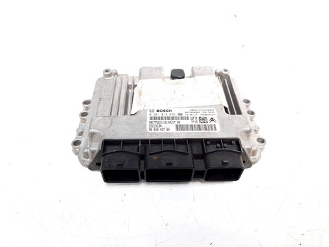 Calculator motor ECU Bosch, cod 9664843780, 0281013872, Peugeot 206 CC, 1.6 HDI, 9HZ (idi:538390)