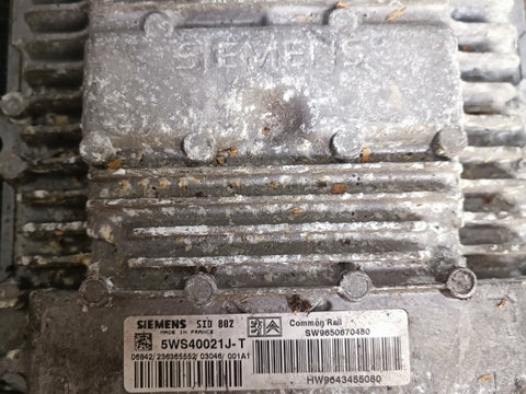 Calculator motor ECU Citroen PEUGEOT FORD 1.4HDI 9650670480 5WS40021J-T
