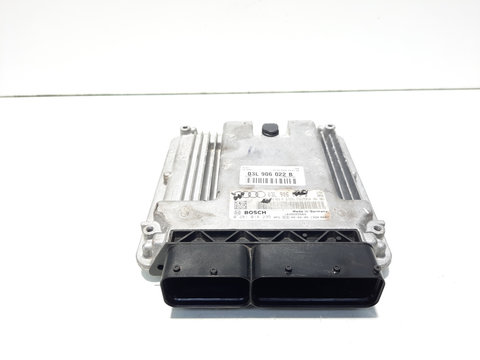 Calculator motor ECU, cod 03L906022B, 0281014235, Audi A5 Cabriolet (8F7) 2.0 TDI, CAG (idi:587415)