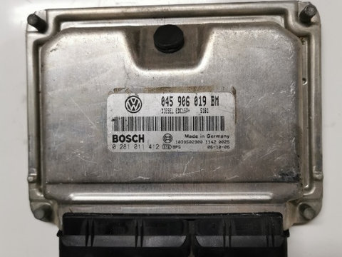 Calculator motor ECU, cod 045906019BM, 0281011412, Skoda Fabia 1 (#C-R4)