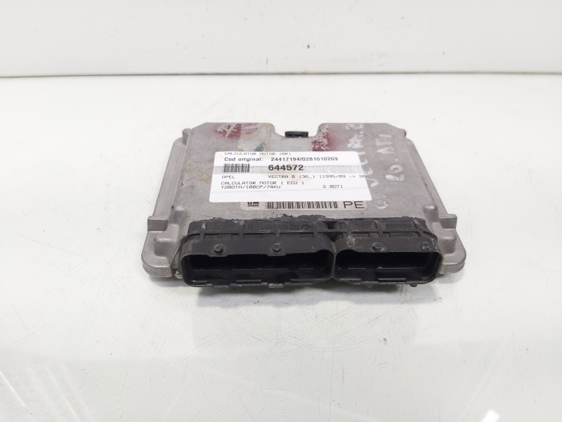 Calculator motor ECU, cod 24417194, 0281010269, Opel Vectra B (38), 2.0 DTI, Y22DTH (id:644572)