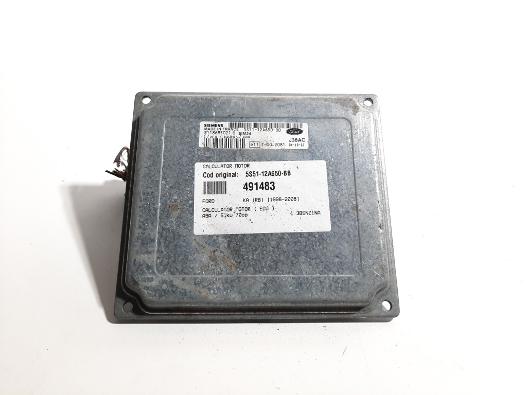 Calculator motor ECU, cod 5S51-12A650-BB, Citroen Berlingo 1, 1.3 benz, A9A (idi:491483)