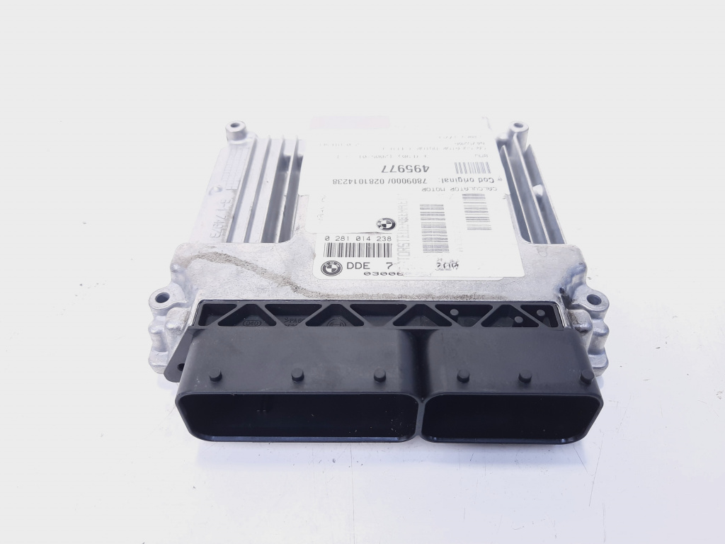 Calculator motor ECU, cod 7809000, 0281014238, Bmw 3 Touring (E91), 2.0 diesel, N47D20A (idi:495977)