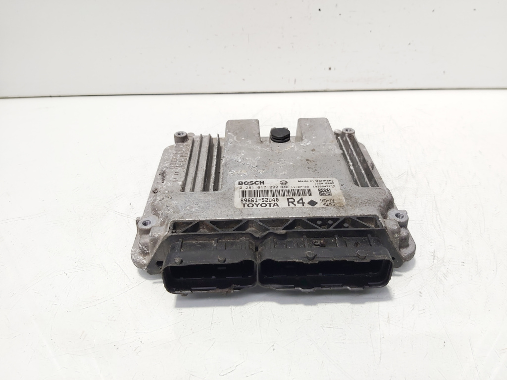 Calculator motor ECU, cod 89661-52U40, Toyota Corolla Verso (E12), 2.0 diesel (id:647873)