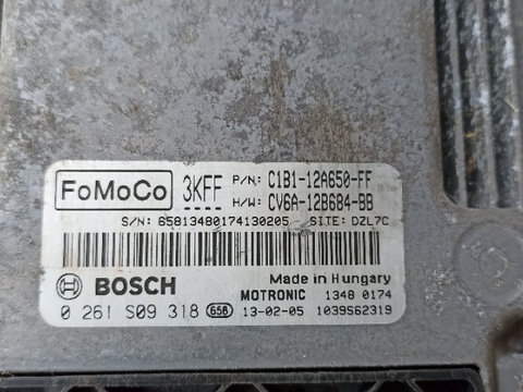 Calculator motor ECU Ford Focus 1.0 ecoboost, C1B1-12A650-FF, CV6A-12B684-BB