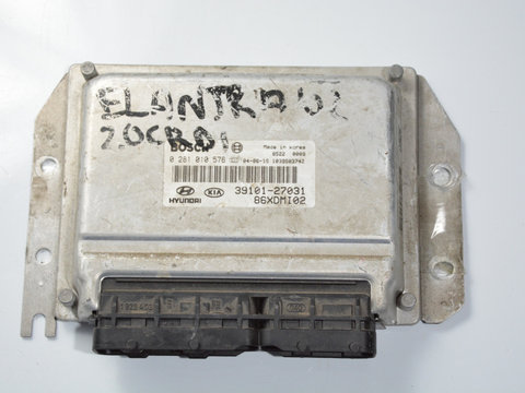Calculator Motor / ECU Hyundai ELANTRA (XD) 2000 - 2006 Motorina 0281010576, 39101-27031