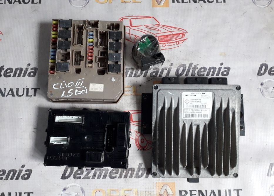 Calculator motor Ecu kit pornire 8200399038 15dci clio 3