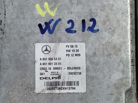 Calculator Motor ECU Mercedes E Class E250 W212 2.2 DCI Cod: A6519005301 / A6519013301