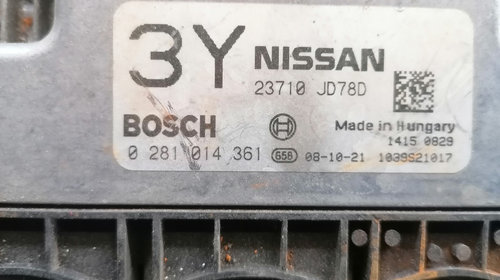 Calculator motor Ecu Nissan Qashqai 0281