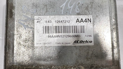 Calculator motor ECU Opel Astra J 1.6 be