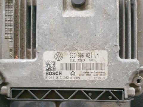 Calculator motor ECU Seat Altea, Toledo 1.9 tdi bxe 0281013282 03g906021LN