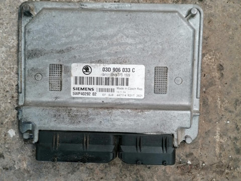 Calculator motor ECU Skoda Fabia 1 1.2 benzina BMD 2005 03D906033C 5WP4029202