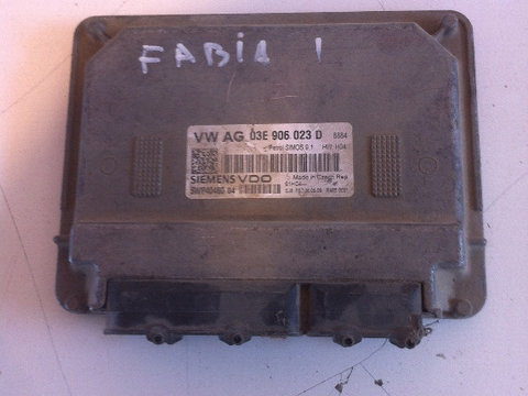 Calculator motor (ecu) skoda fabia, seat ibiza 4, polo 9n, 1.2b bme 1998 - 2008 cod: 03e906023d