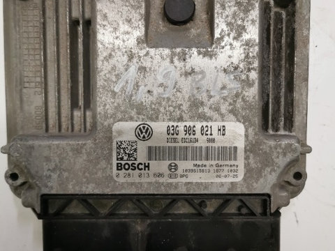 Calculator motor ECU Volkswagen Golf 5 Variant (1K5) [Fabr 2007-2009] 03G906021HB / 0281013606