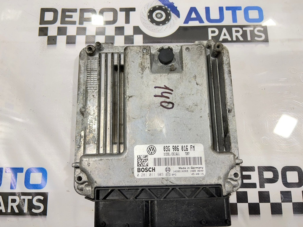 CALCULATOR MOTOR ECU VOLKSWAGEN JETTA 2006 2.0 TDI BKD COD 03G 906 016 FM / COD BOSCH 0 281 011 903 (id: 140)
