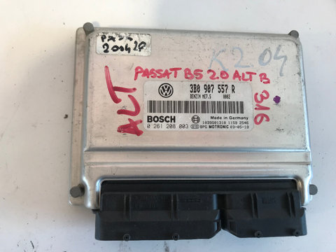 Calculator motor ecu volkswagen passat b5, 5.5, 2.0 benzina 1998 - 2005 cod: 3b0907557r