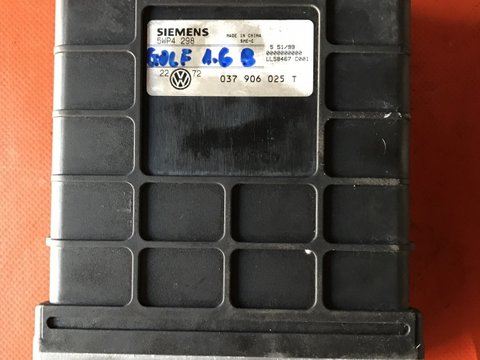 Calculator Motor ECU VW Golf 3 1.6 benzina SIEMENS 037906025T