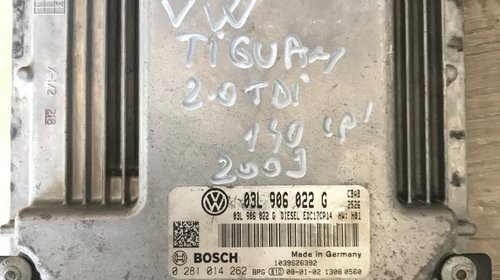 Calculator motor Ecu VW golf 6 2.0 tdi c