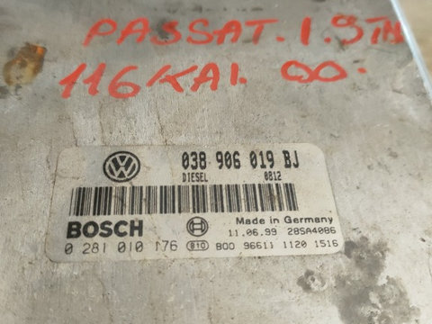 Calculator motor ecu vw passat b5 cod 038906019BJ