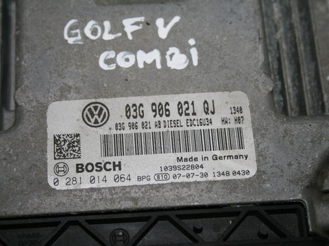 Calculator Motor Ecu Vw Seat Skoda 1.9 Tdi Bls Factura Si Garantie