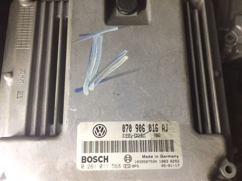 Calculator motor ECU VW T5 2.5 diesel cod 070 906 016 AJ