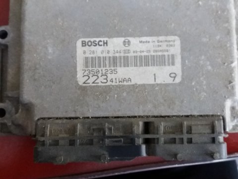 Calculator motor Fiat Doblo 2003, 1.9JTD, cod piesa: 0281010344 ; 73501235 ; 22341WAA