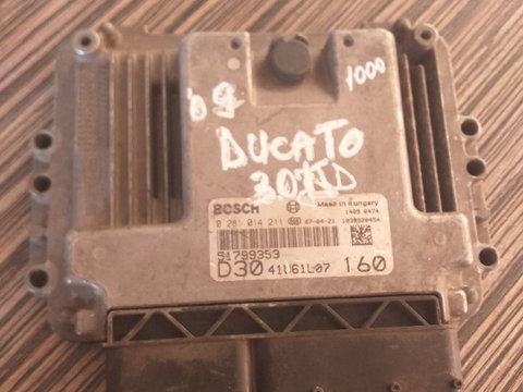 Calculator motor Fiat Ducato 3.0 JTD, an fabricatie 2009, cod. 0 281 014 211