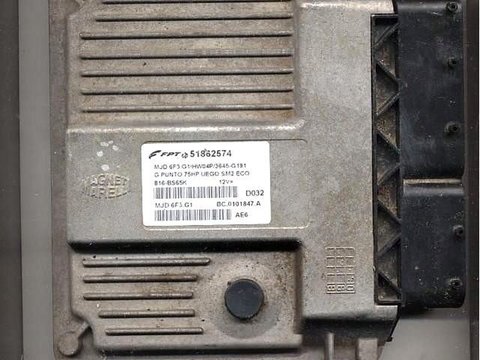 Calculator motor Fiat Punto 1,3 jtd cod ECU 51862574 6FG.G1