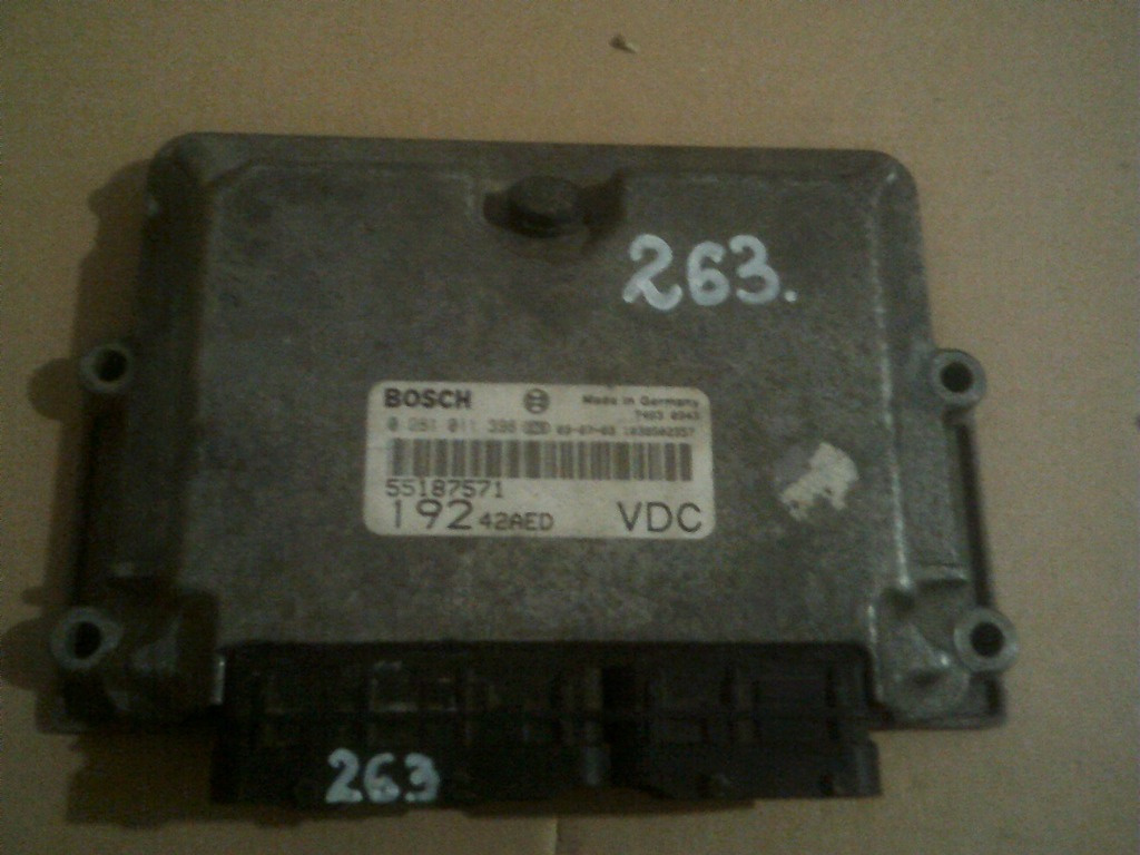 Calculator motor Fiat Stilo, 1.9jtd, 55187571, 0281011398