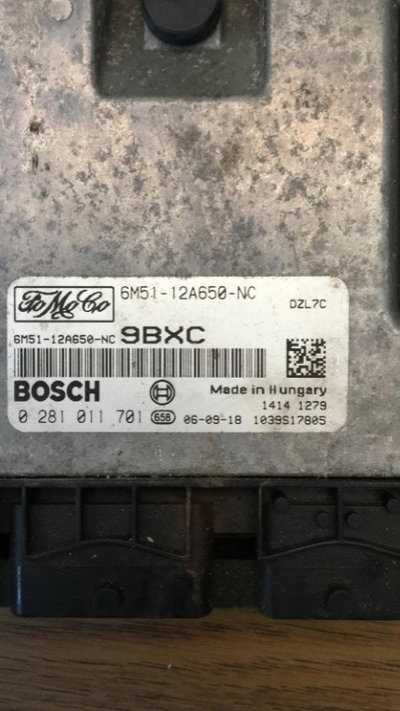 Calculator motor Ford Focus 1.6 tdci, 6M51-12A650-