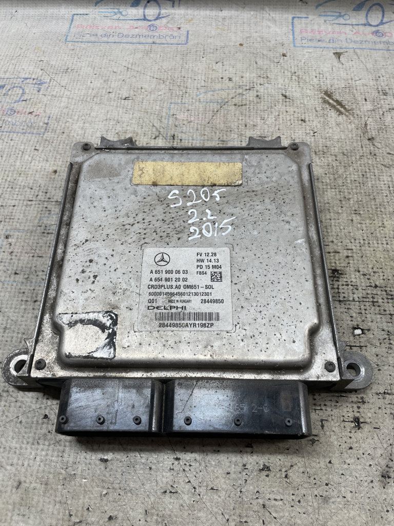 Calculator motor Mercedes C-class w205 2.2 Motorina 2015, A6519000603