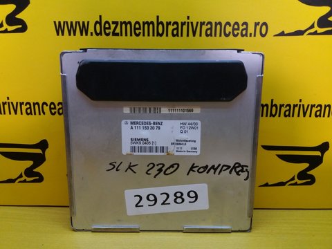 Calculator motor Mercedes SLK 2.3 Benzina, Kompressor, An 2000, Cod: A111 153 20 79