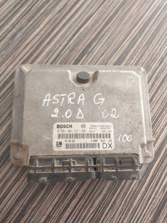 Calculator motor Opel Astra G 2.0 D, an fabricatie 2002, cod. 0 281 001 971