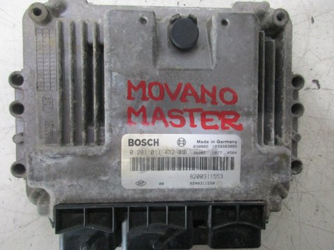 CALCULATOR MOTOR OPEL MOVANO 2,5 dci - G9U , COD - 0281011432 , 0 281 011 432 , 8200311553 , 8200311550