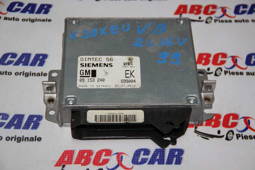 Calculator motor Opel Vectra B 2.0 L 16V cod: 09153240 / 09153240EK model 1999