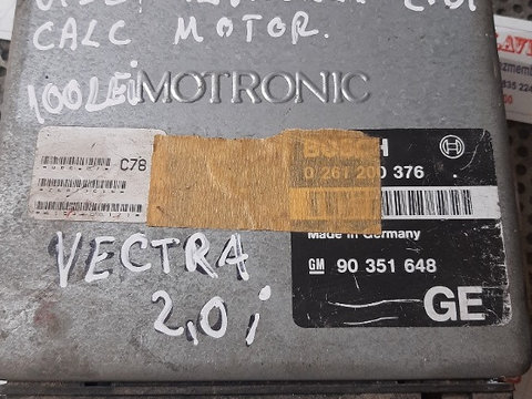 Calculator Motor Opel Vectra Chevrolet 2.0 cod 0 261 200 376 90 351 648 GE