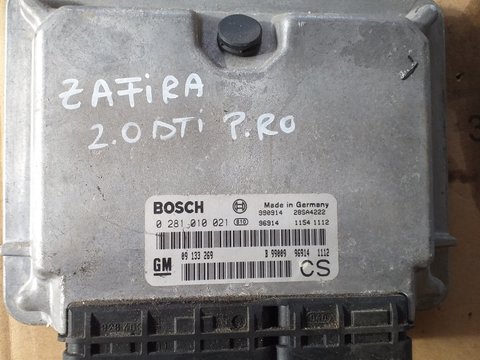 Calculator motor Opel Zafira 2.0 DTI cod produs:09133269 0281010021